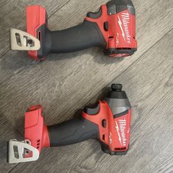 2 Milwaukee M18 Fuel Impact Drivers