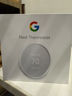 Google Nest Thermostat - Smart Programmable Wi-Fi Thermostat - Snow