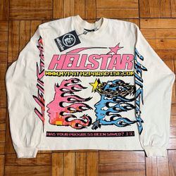 Hellstar Pixel Crewneck'White'