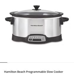 Hamilton Beach PROGRAMMABLE 5 Slow Cooker 5 Quart Capacity