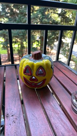 Ceramic Hand Made Jack-o'-lantern