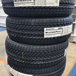 (4) - 235/55/19 Bridgestone WeatherPeak All Weather Tires