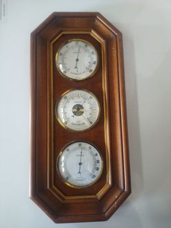 Vintage Springfield Weather Station Barometer (Made In France)