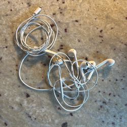 Pair Of Apple Headphones