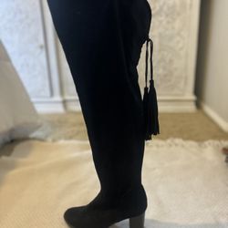 Black Thigh High Boots