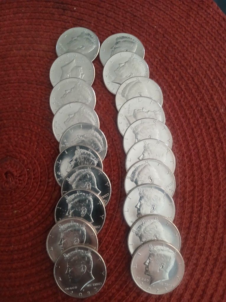 2023P BU Kennedy Half Dollar Roll