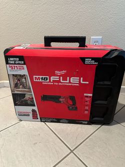 Milwaukee M18 FUEL Sawzall, Packout,M18 5.0 Battery, M18/M12 Charger