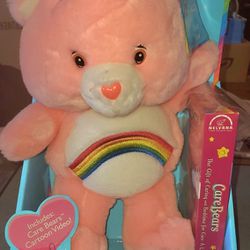 2002 New CAREBEAR CHEER  BEAR with Vhs Movie For  $40
