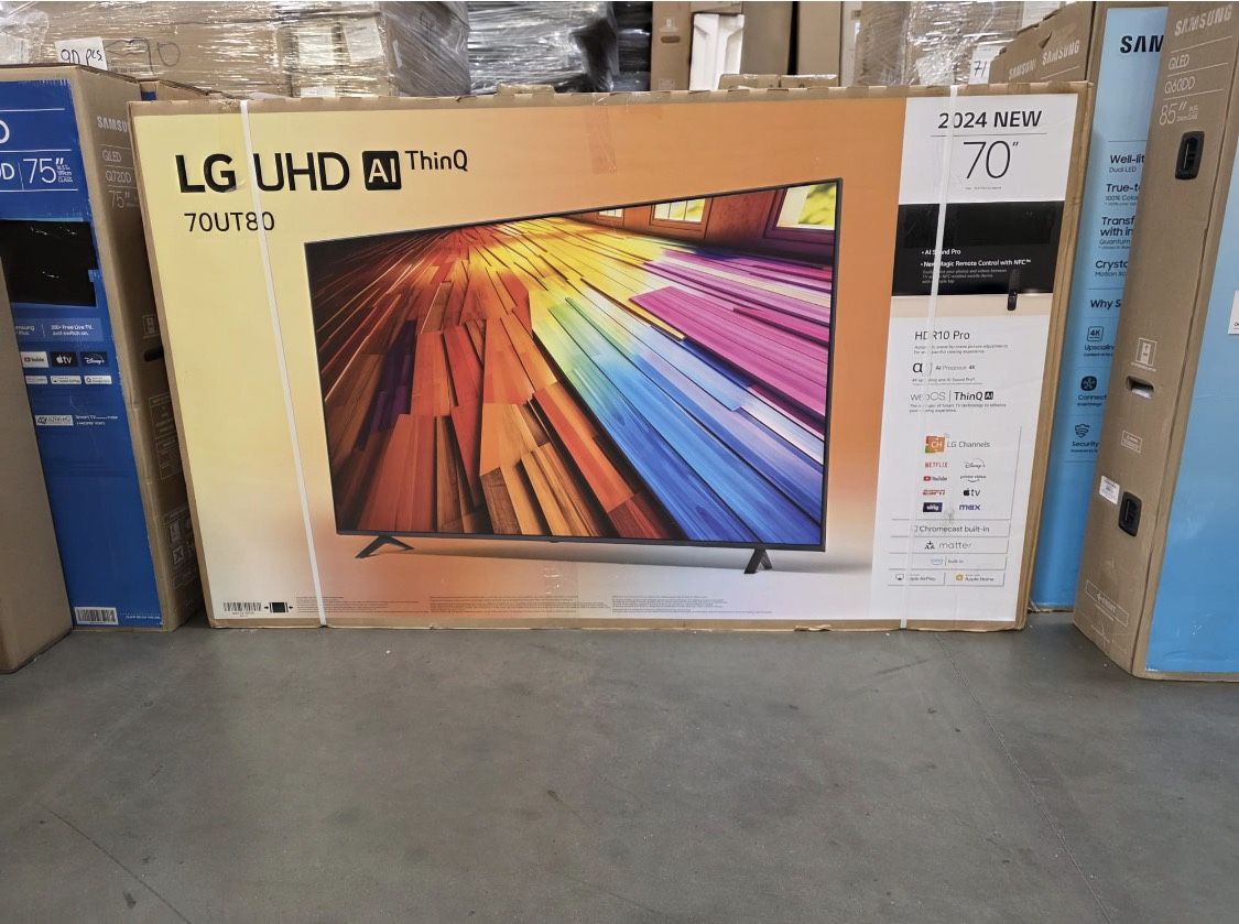 LG 70” UT8000 4K HDR Smart TV + 1 Year Warranty