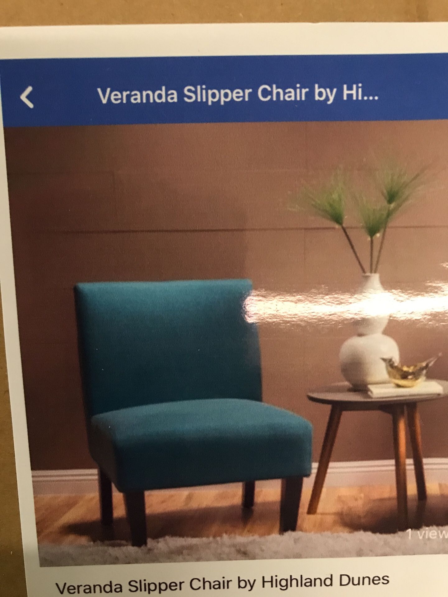 Veranda Slipper Chair by Highland Dunes