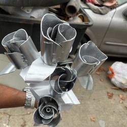 Lawn Steel Metal Art Decor Custom Steel Roses