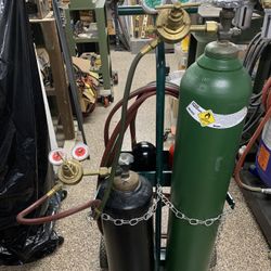 Victor Super Range II Oxy-Acetylene Welding & Cutting Kit – Complete w/ Tanks & Cart