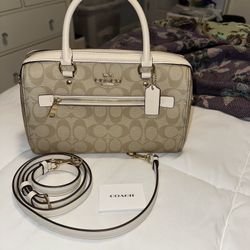Coach Rowan Satchel Bag In Signature Canvas