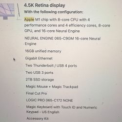 24 Inch Purple I-Mac with 4.5K Retina Display