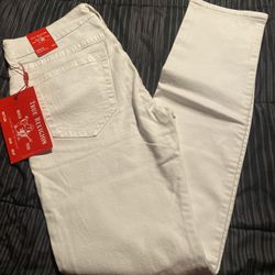 All White True Religion Jeans