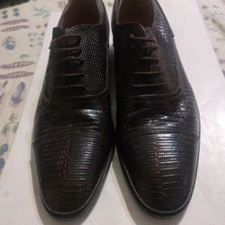  Gucci Men Lizard Exotic Shoes Size 11 Warren One Time No Box Use