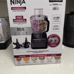 ninja professional food processor 9 cups 1000 watts auto iq