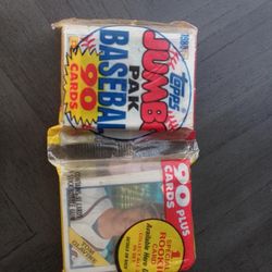 1988 Topps Jumbo Pack Of Baseball Cards With Gum Inside 
