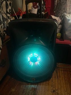 20” Mr DJ Portable Party Speaker with LED Lights