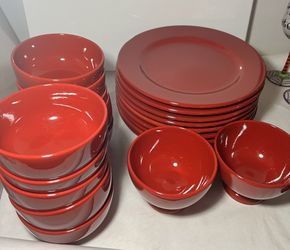Lot Of 21 Dishes Plates Bowls Waechtersbach Germany