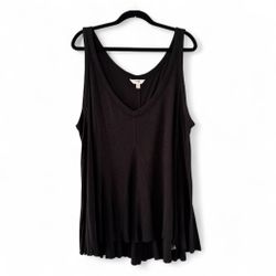 Terra & Sky Black Sleeveless Top