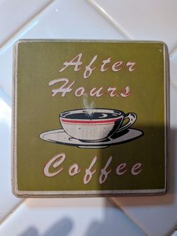 5" x 5" Vintage Coffee Wall Decor