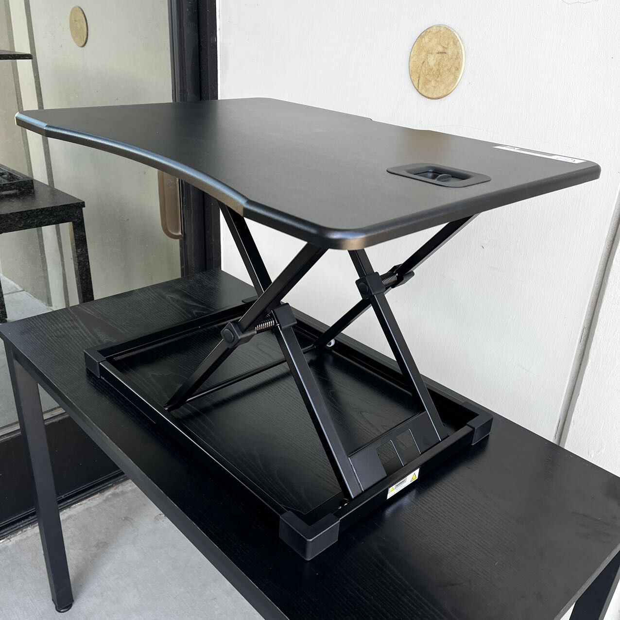 New In Box 26 Inch Laptop Monitor Stand Up Rising Standing Desktop Height Adjustable From 2 To 16 Inches Tallest