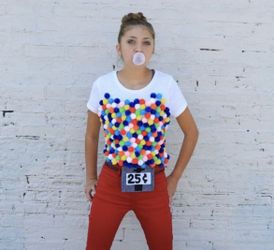 Costume Bubble Gum Machine And Coins Shirt. $20