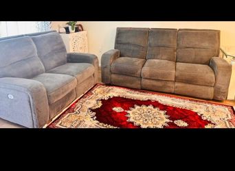 Reclining Sofa Set with Adjustable Leg Support (2-Seater & 3-Seater)