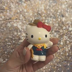 Hello Kitty Cowboy Salt And Pepper Shakers