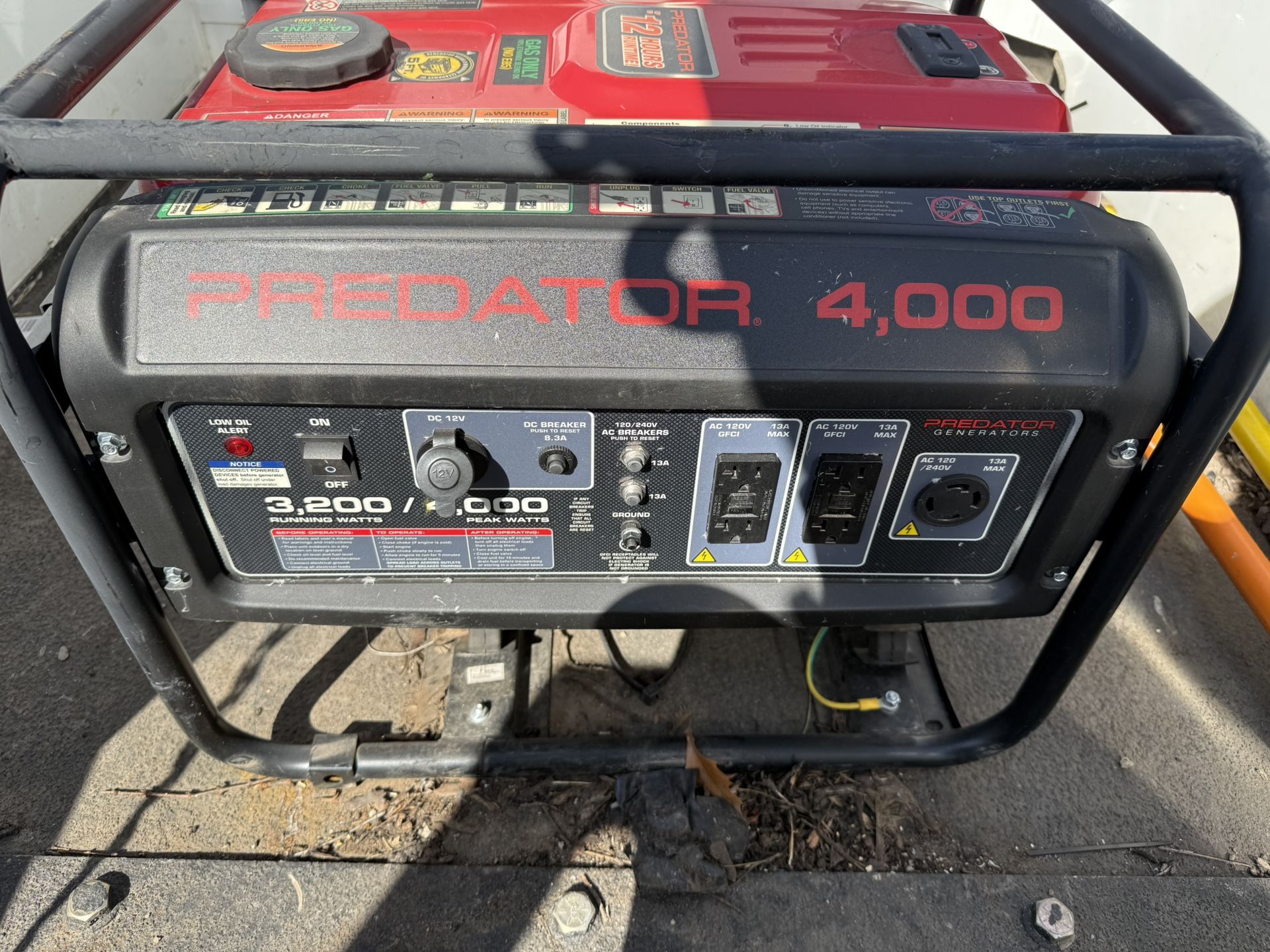 Predator 4,000 Watt Generator