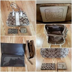 Coach Purse With Two Wallets 