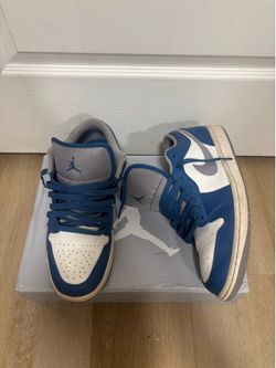 True Blue Cement Jordan 1 Low’s - Size 10