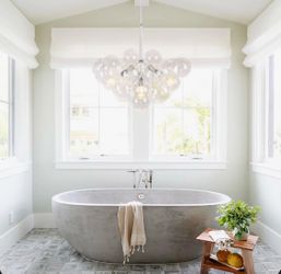 Scituate 19 - Light Dimmable Tiered Modern Glass Bubble Chandelie