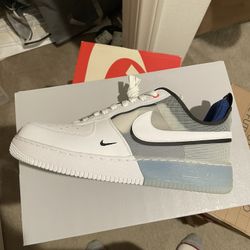 Nike Air Force 1 React White Light Photo Blue