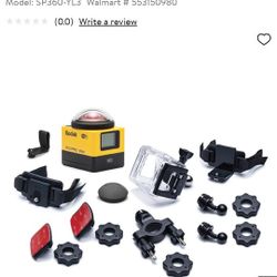 Kodak Pixpro SP360 Action Cam With Explorer Accessories 