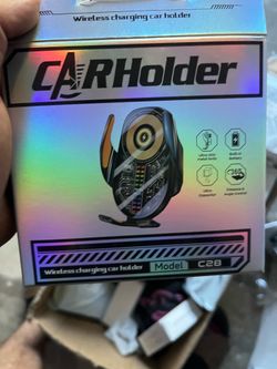Car phone mount with wireless charging/soporte para teléfono celular con carga inalámbrica para automóvil