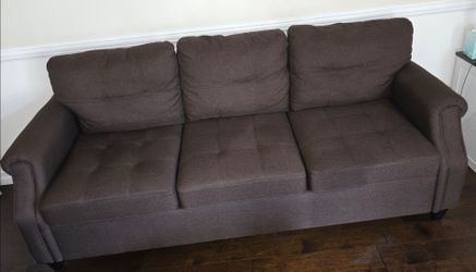2-Pcs Sofa & Loveseat Dark Coffee
