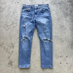 AGOLDE Premium Light Wash Distressed Jeans Women’s 