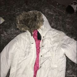 White Winter Jacket Size Medium