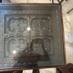 Antique Hand Carve Table Accent Wooden