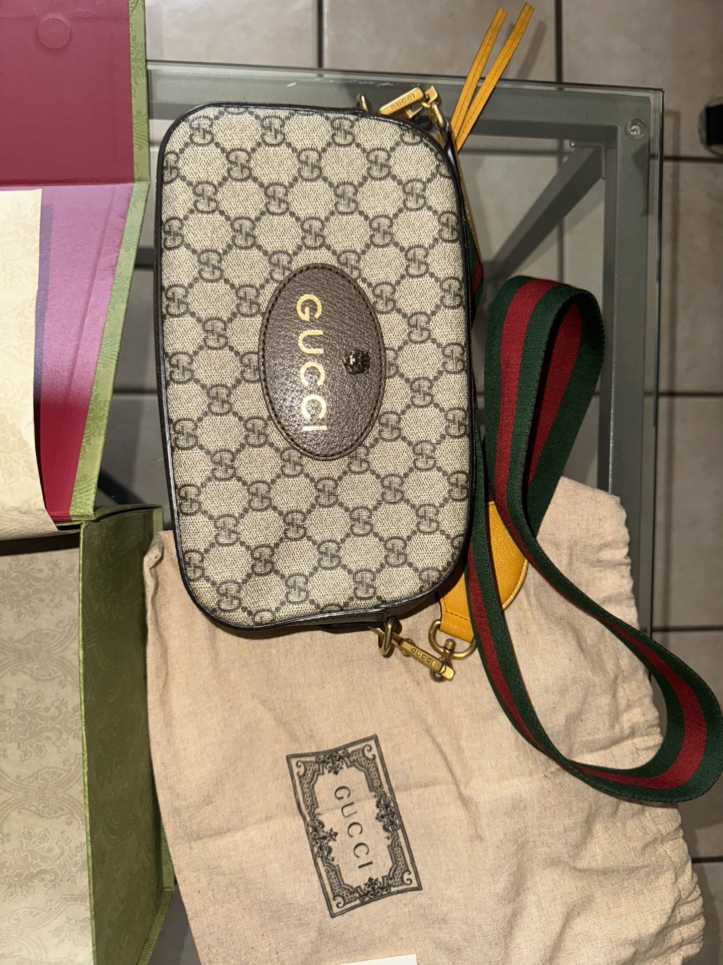 Gucci Neo Vintage Small Messenger Bag + Neo Vintage Cardholder