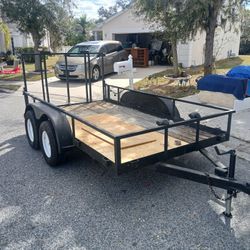 16f Double axle trailer