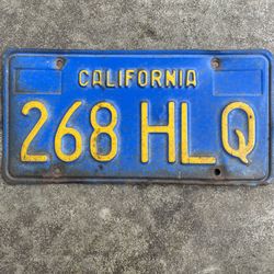 California License Plate