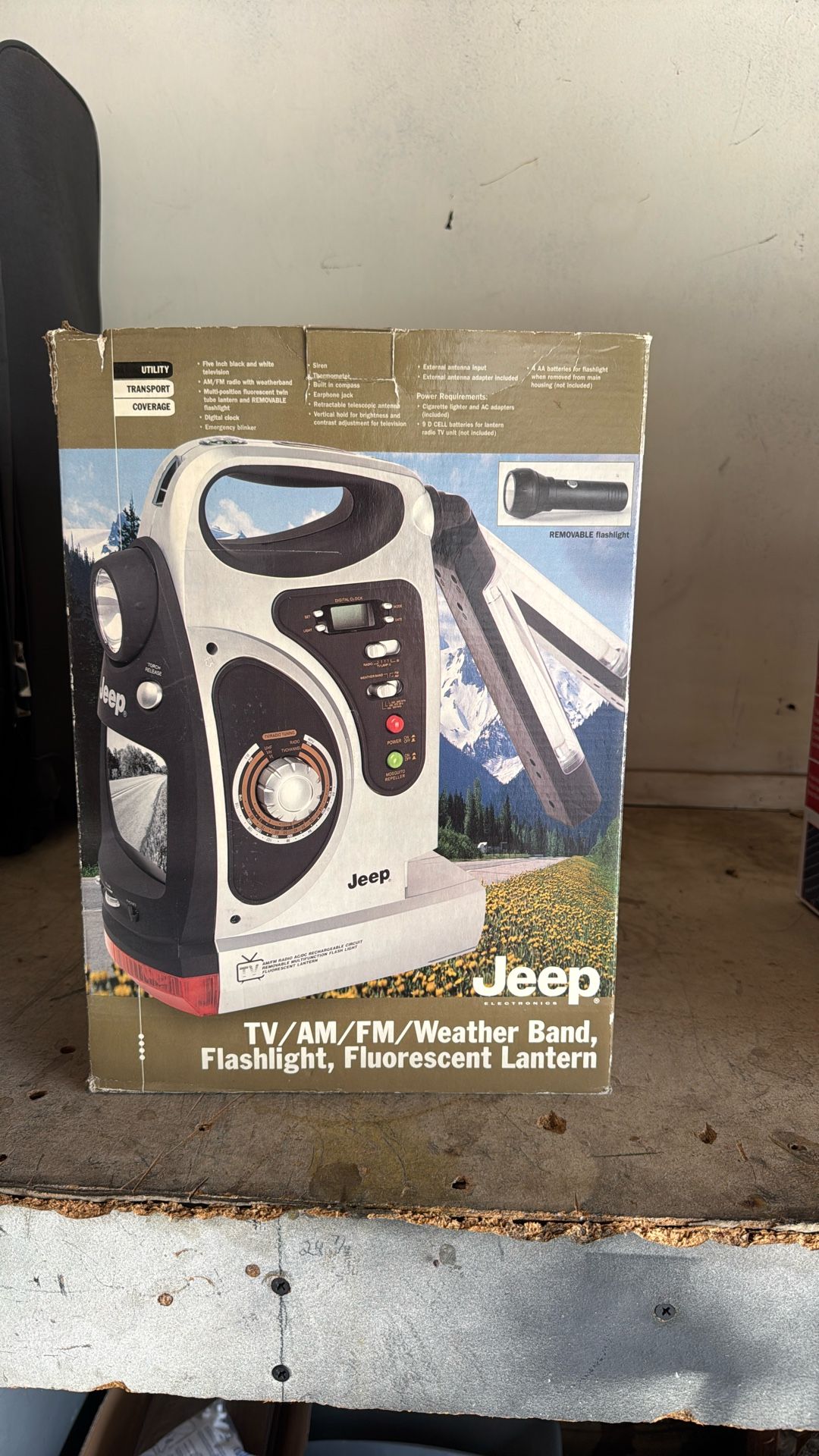 Jeep Tv Am Fm, Flashlight Fluorescent Lantern
