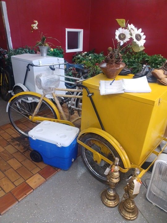 We Have 7 Ice Cream Vendor Bicycles