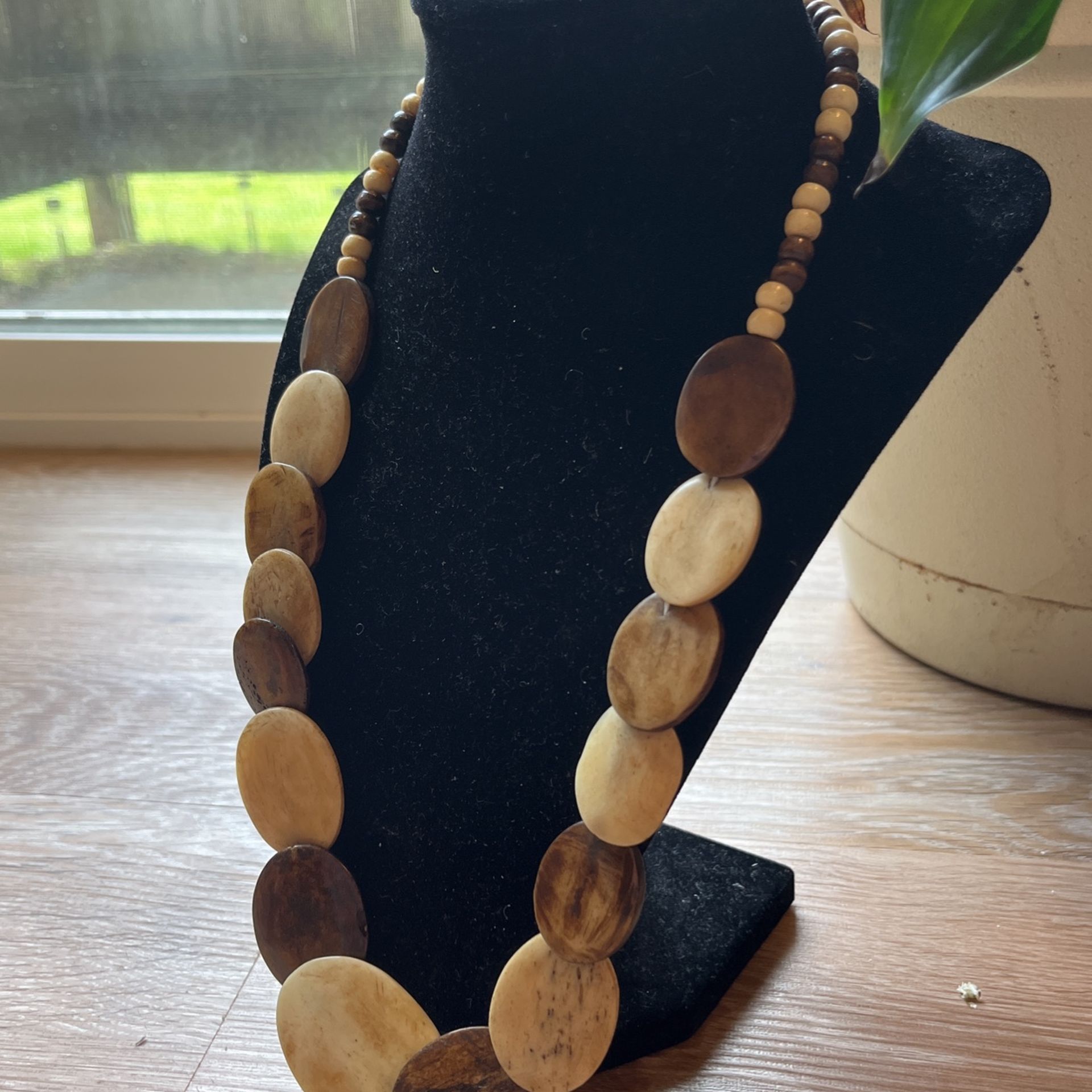 Vintage Sandalwood Handmade Necklace 