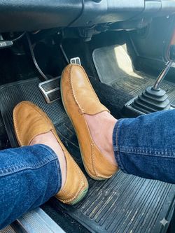 SPERRY TOP SIDER Tan Leather Slip-On Loafers Size 8.5M