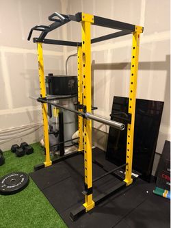 Squat Rack and Olympic 45lb bar