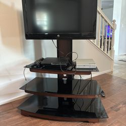 Glass Shelf New Tv Stand With Tv